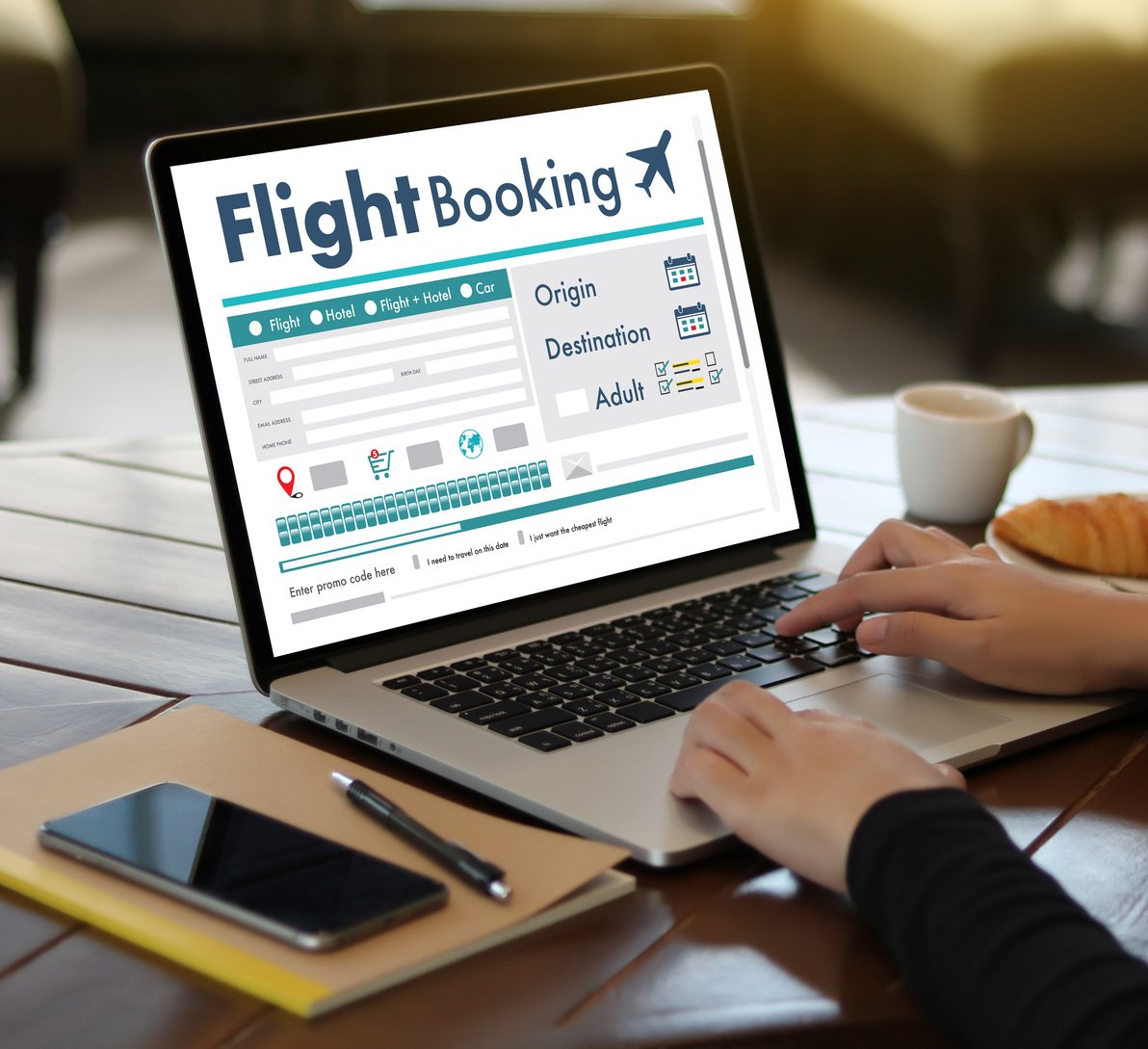 GO Flight Booking Air Online Ticket Book Concept